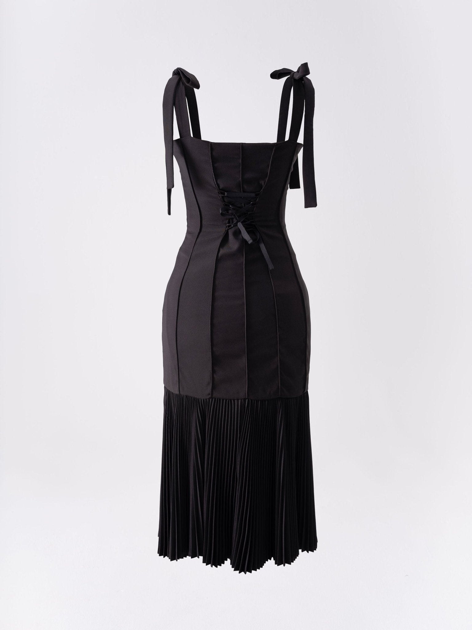 Pleated Lace Up Bodycon - Gert - Johan Coetzee