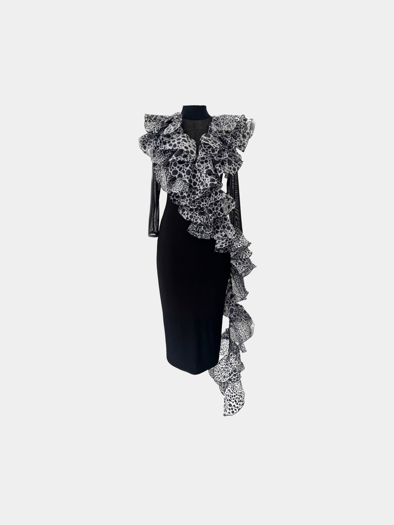 Printed Cascade Dress - Gert - Johan Coetzee