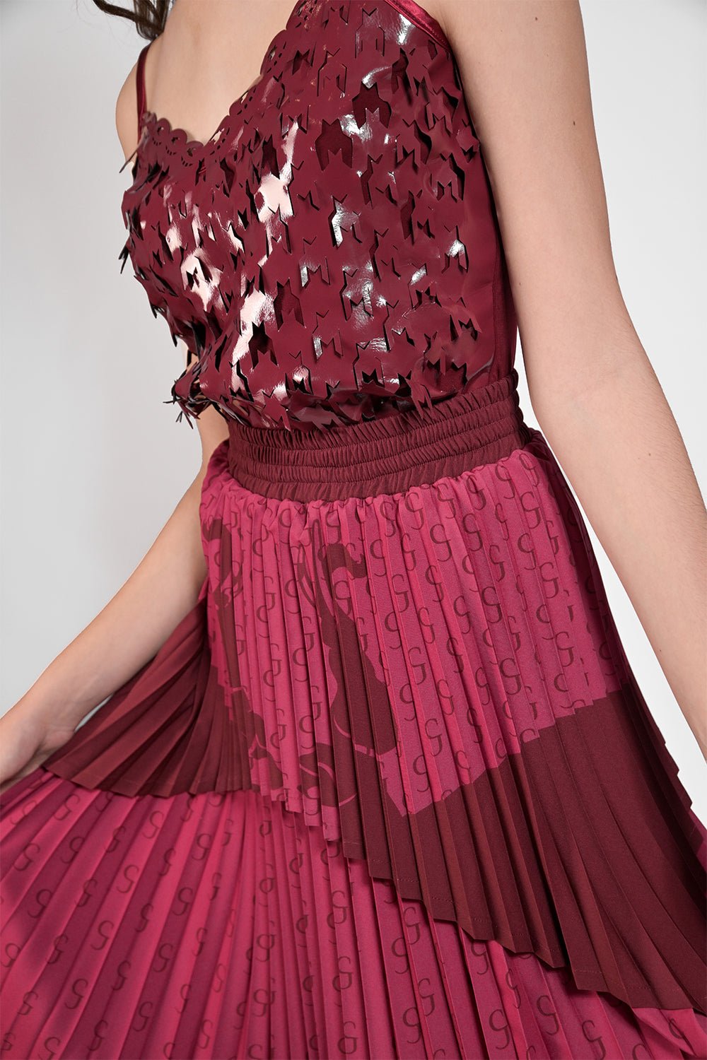 Raspberry cut - out camisole - Gert - Johan Coetzee