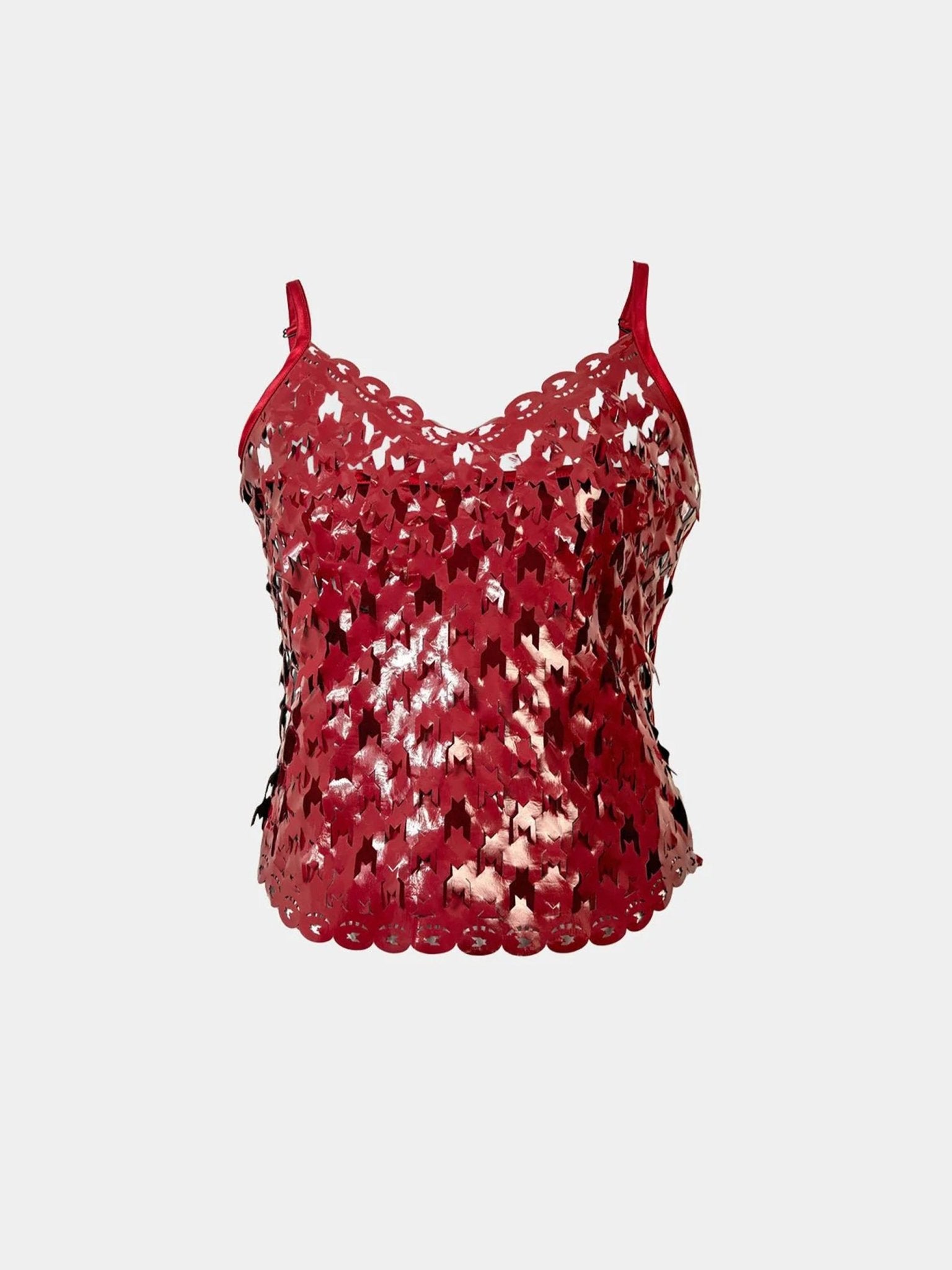 Raspberry cut - out camisole - Gert - Johan Coetzee