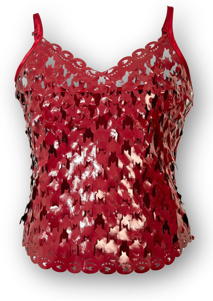 Raspberry cut - out camisole - Gert - Johan Coetzee