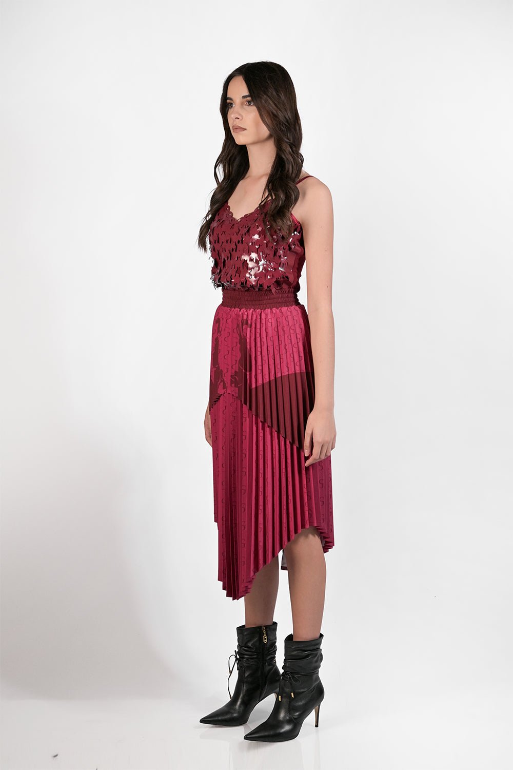 Raspberry cut - out camisole - Gert - Johan Coetzee
