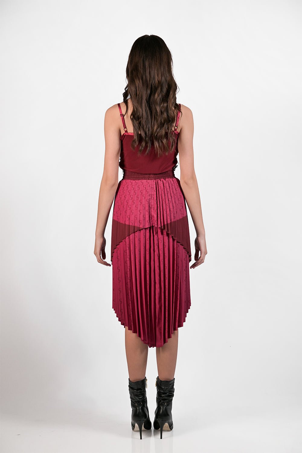 Raspberry cut - out camisole - Gert - Johan Coetzee