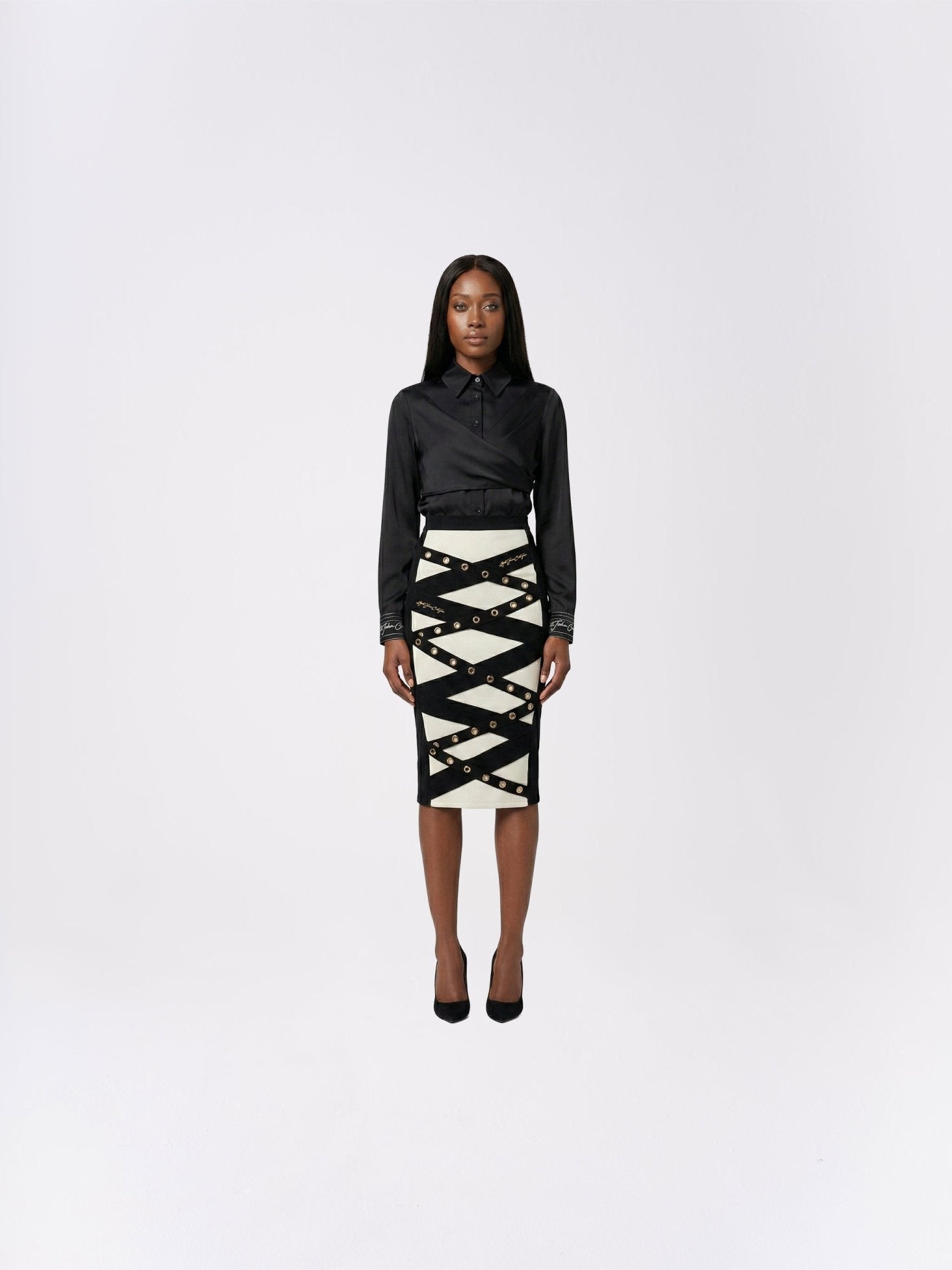Studded Pencil Skirt - Gert - Johan Coetzee