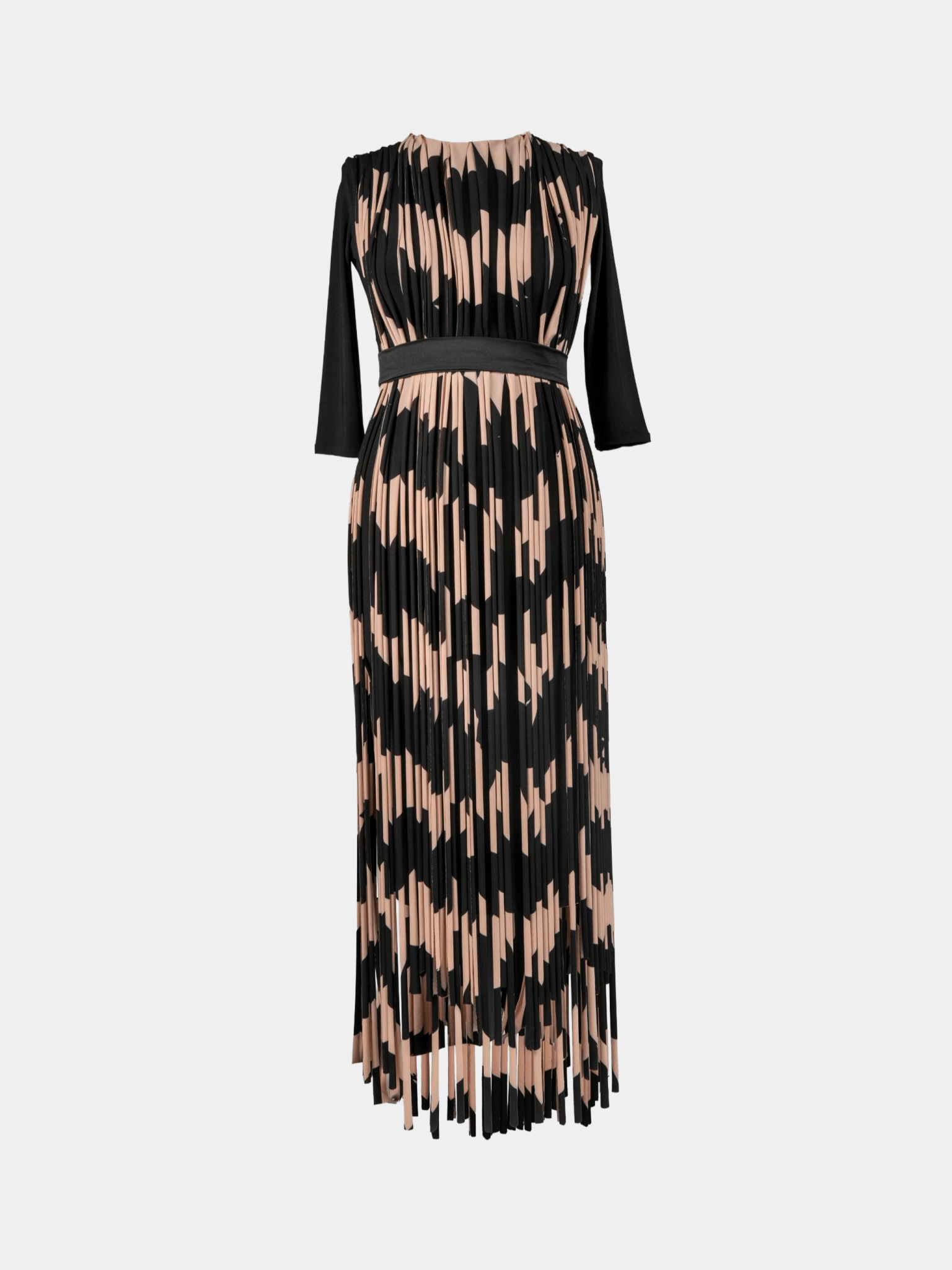 Wave Print Fringe Dress - Gert - Johan Coetzee