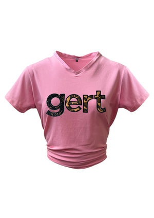 Leopard Gert T-shirt Pink