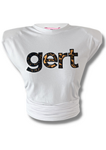 Leopard Gert T-shirt White (Pre-Order)