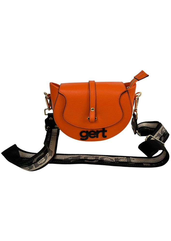 Gert saddle bag - Tangerine with black logo
