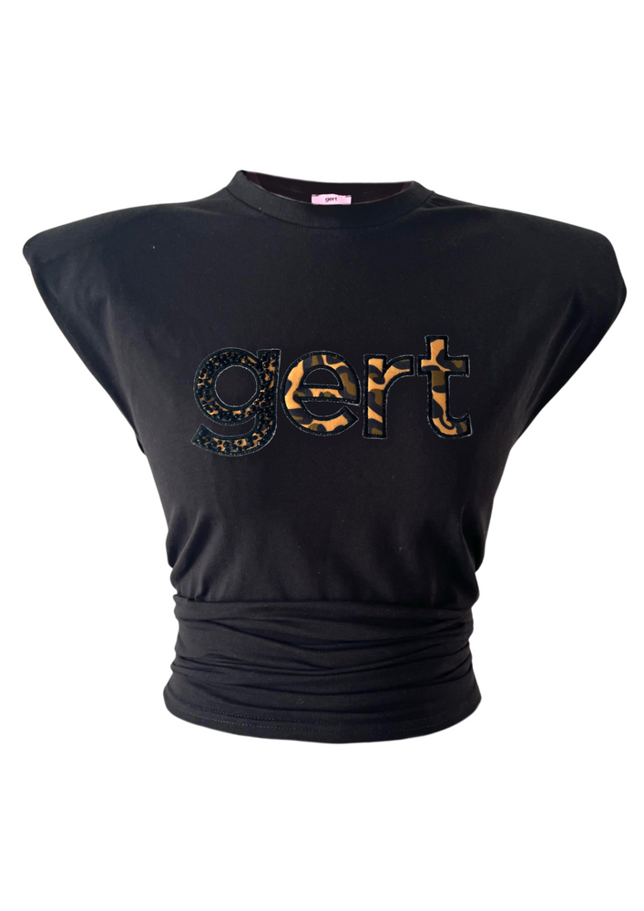 Leopard Gert T-shirt Black