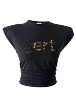 Leopard Gert T-shirt Black