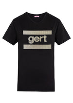 Gert Silver  Crystal T-Shirt-Black