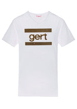 Gert Gold Crystal T-Shirt-White