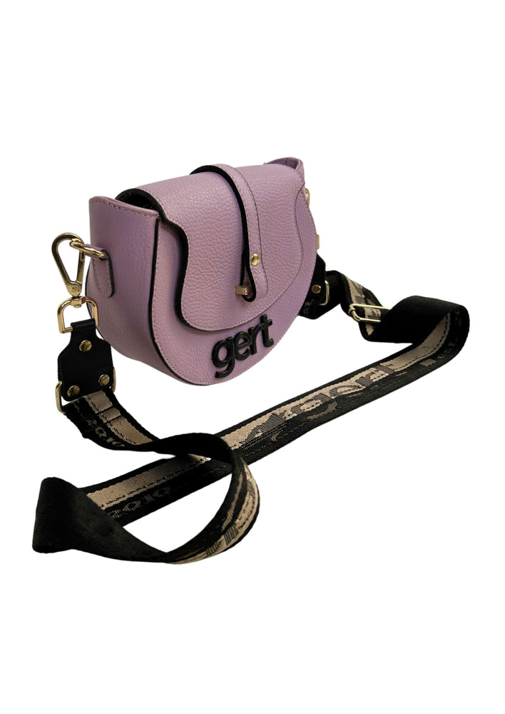 Gert saddle bag - Lilac with black logo
