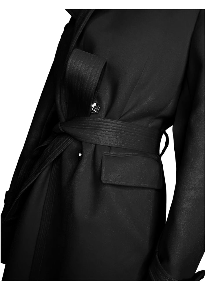 Black Melton Coat *Pre-Order*