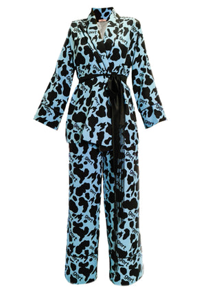 Milk Bottle Blue Pyjama Suit