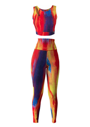 Sunburst Leggings and Crop-top Set