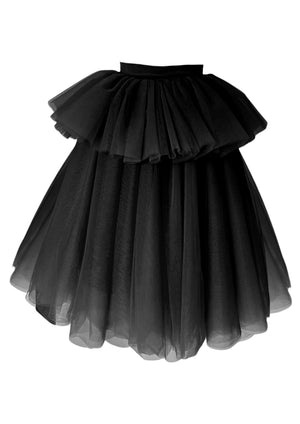Black Step Skirt